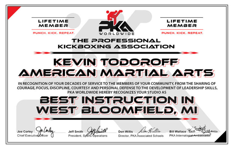 martial arts award